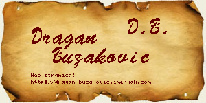 Dragan Buzaković vizit kartica